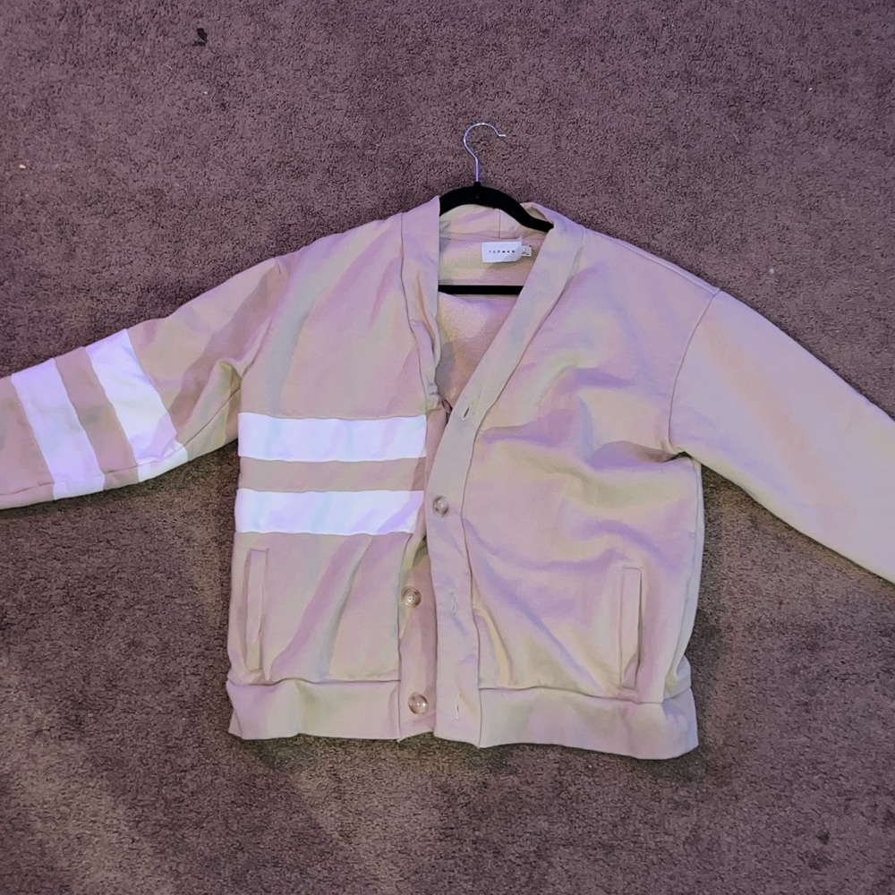 Top Man Stripe Panel Cardigan